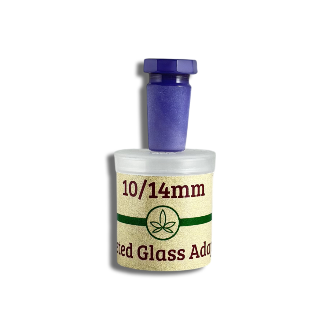 10/14mm Faceted glass adapter in Lilac by THCo.