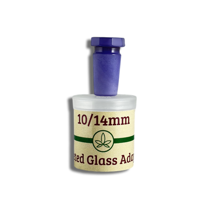 10/14mm Faceted glass adapter in Lilac by THCo.