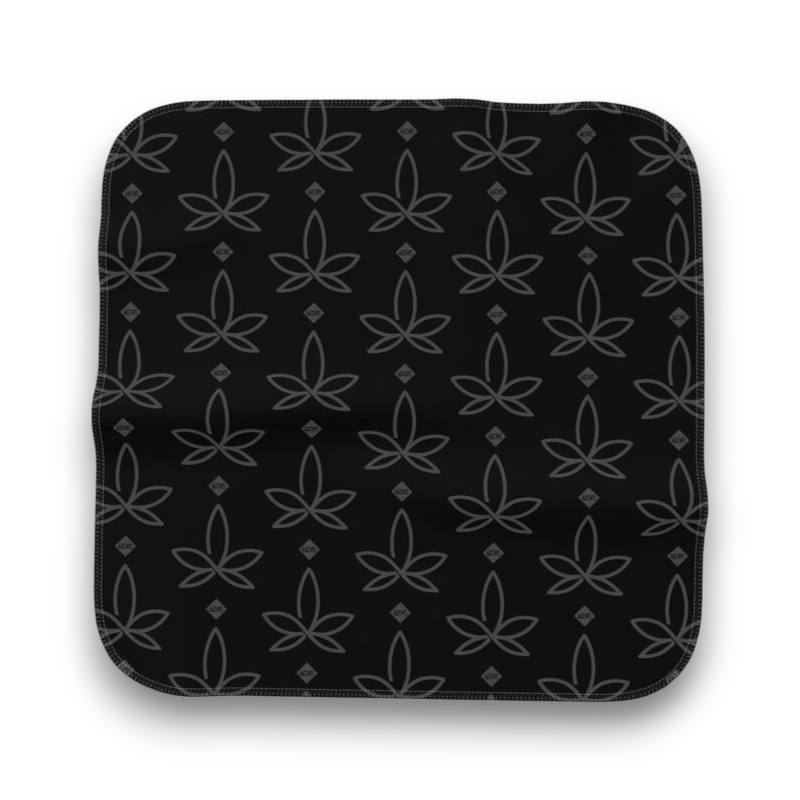 Microfibre cloth with THCo. Infini-leaf branding