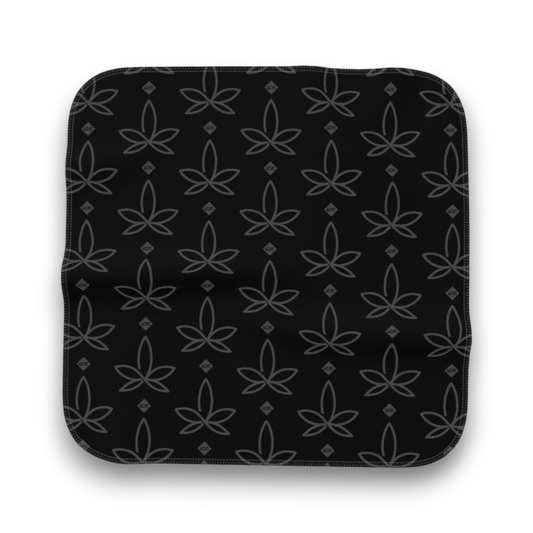 Microfibre cloth with THCo. Infini-leaf branding