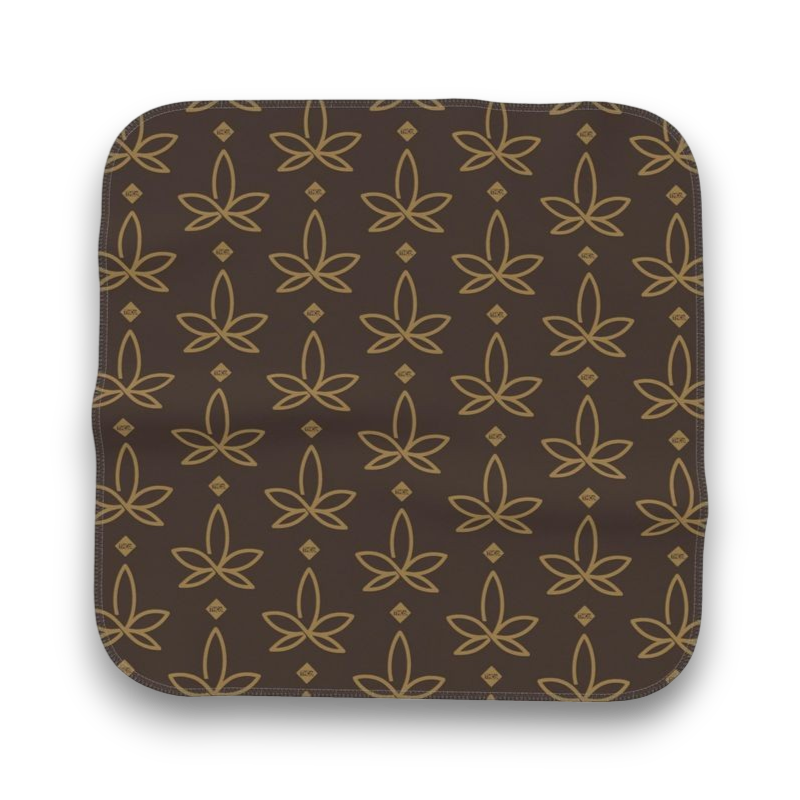 Microfibre cloth with THCo. Infini-leaf branding