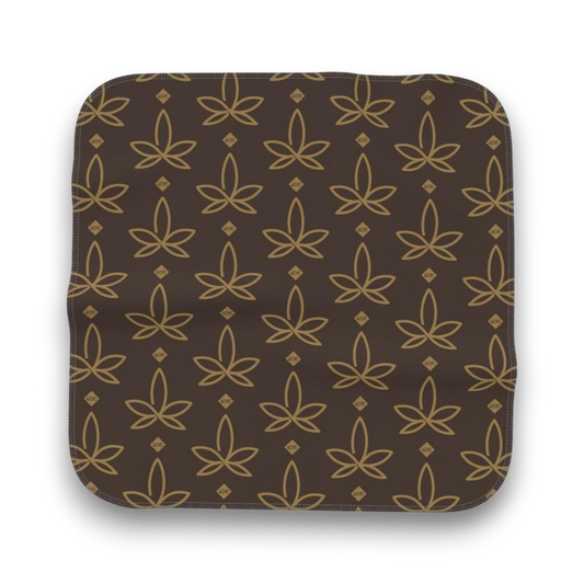 Microfibre cloth with THCo. Infini-leaf branding