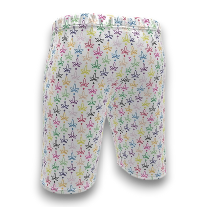 Shorts with colorful infini-lead pattern 