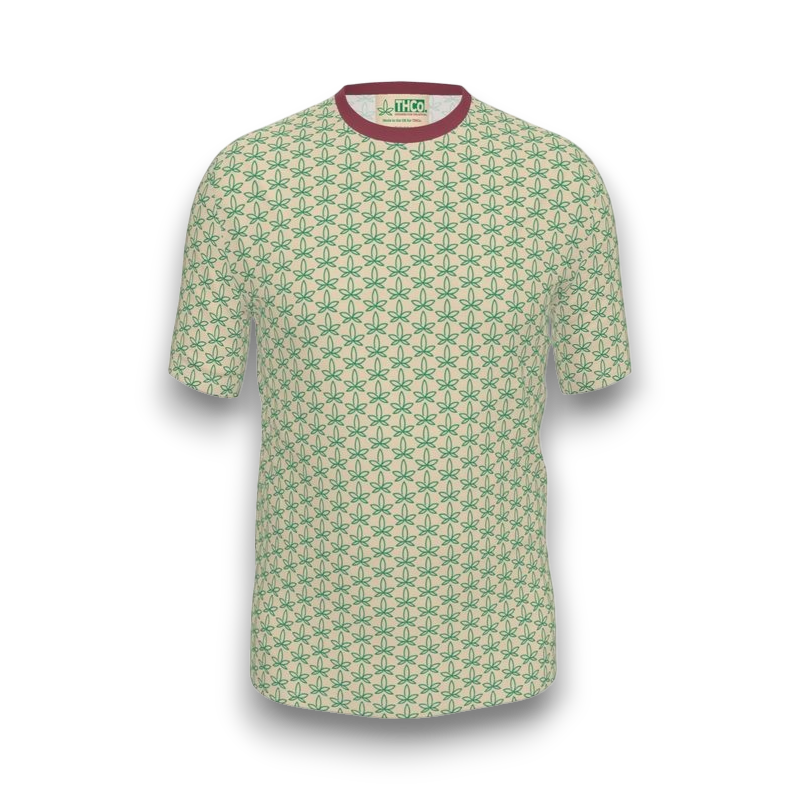 Green patterned t-shirt