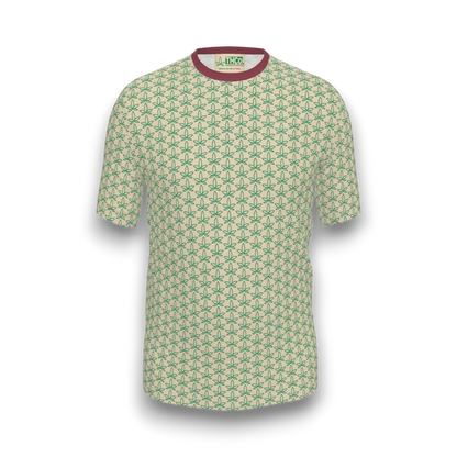 Green patterned t-shirt