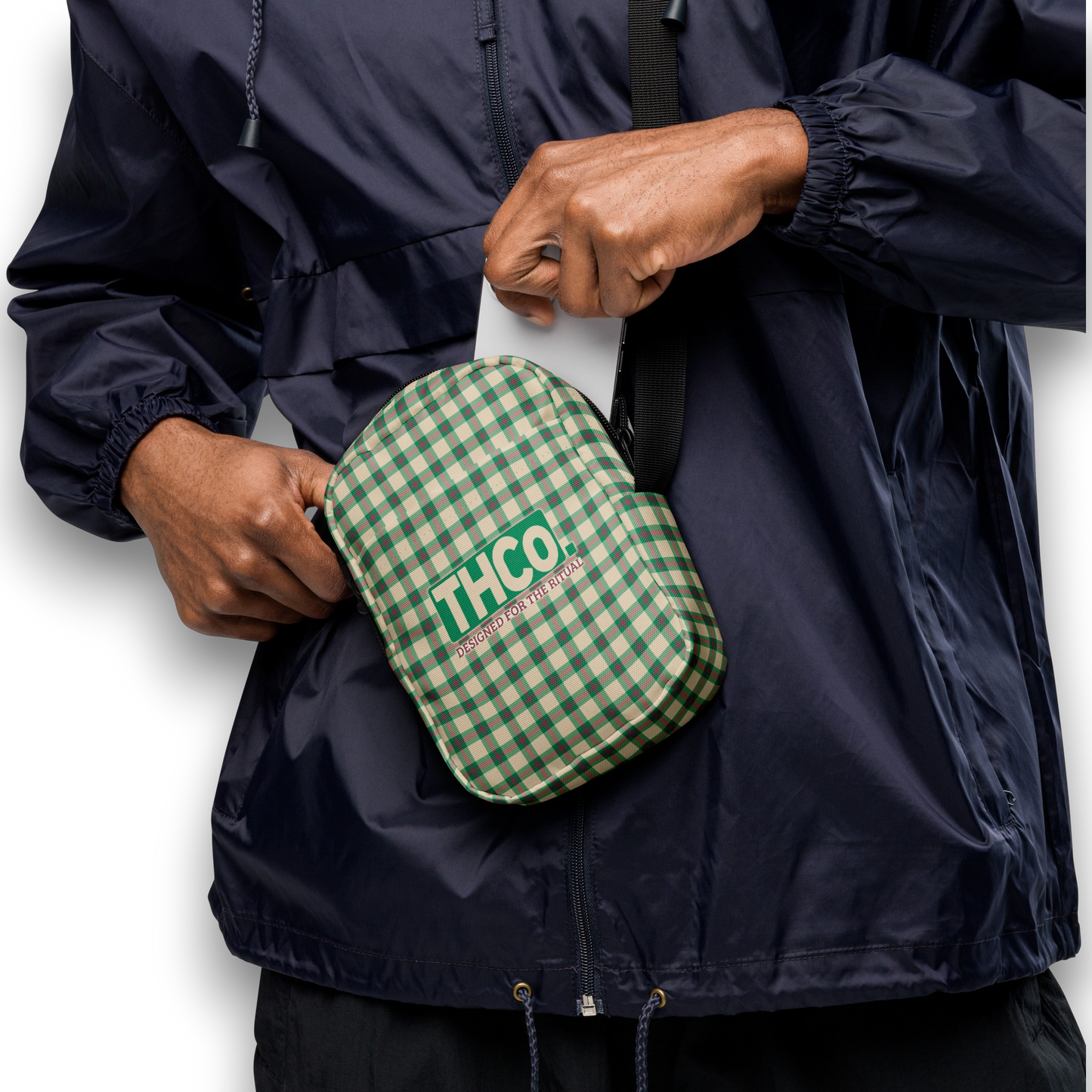 'Tartan' Man Bag